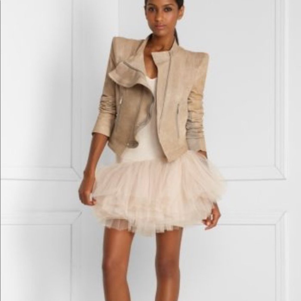 BCBG Beige Nude Ivory Tutu Ballerina Tank Dress